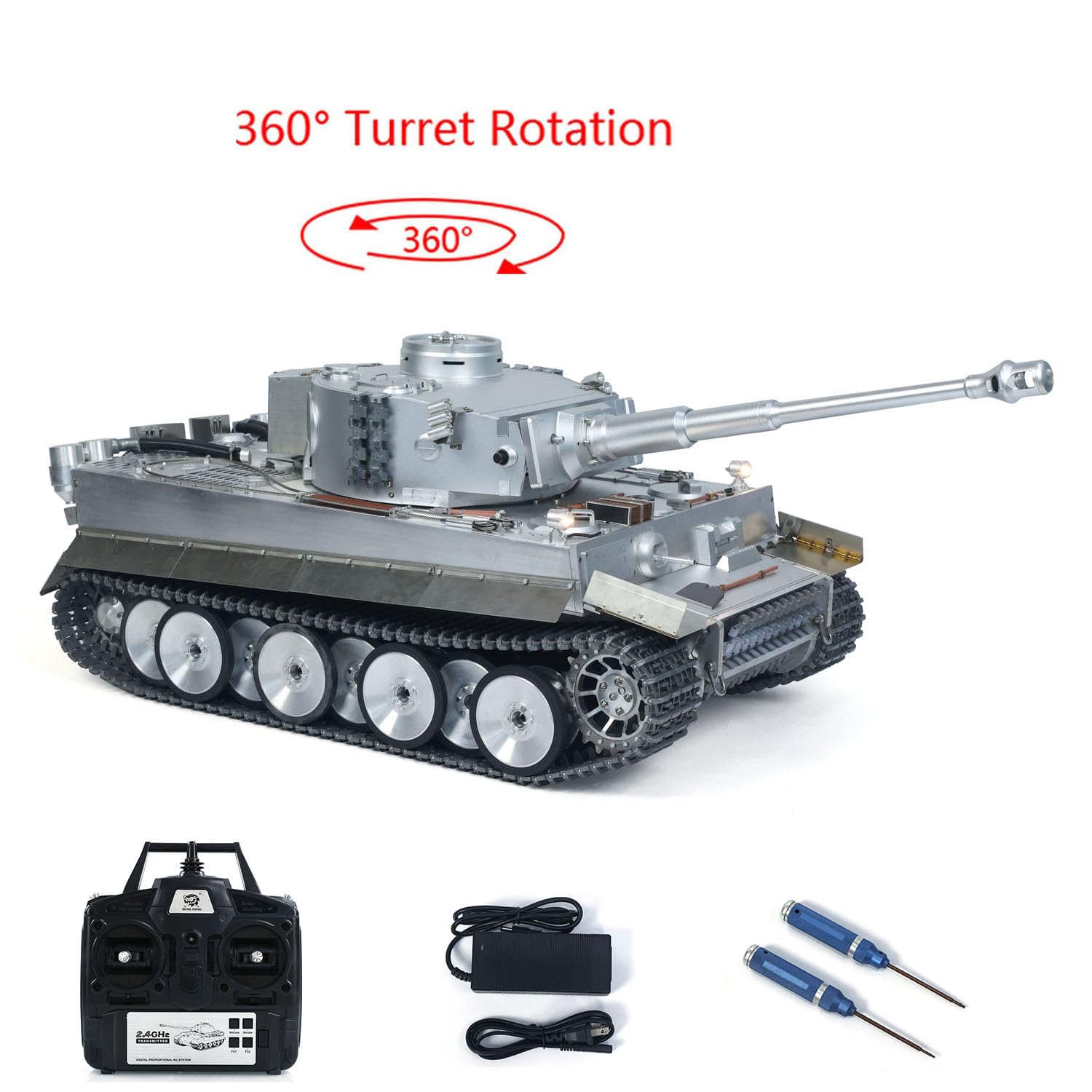 Amazon.co.jp: wheelfun Henglong 1/8 RCタンク フルメタル ドイツ